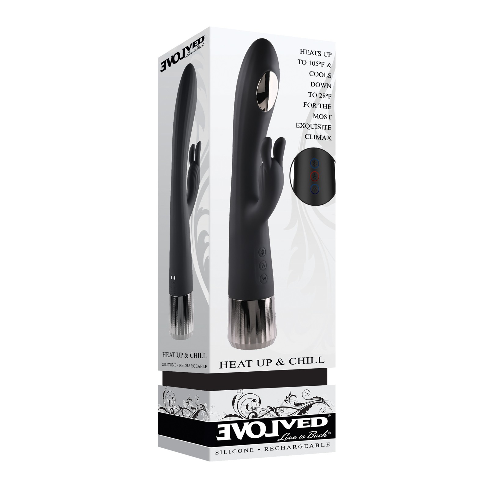 Evolved Heat Up & Chill G-Spot Rabbit Black