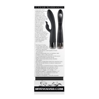 Conejito G-Spot Evolved Calentar y Enfriar Negro