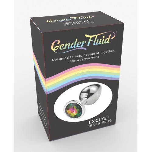 Gender Fluid Excite! Silver Plug for Exploration