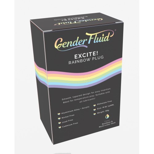 Plug Excite! Gender Fluid Arcoíris - Aumenta Tu Placer