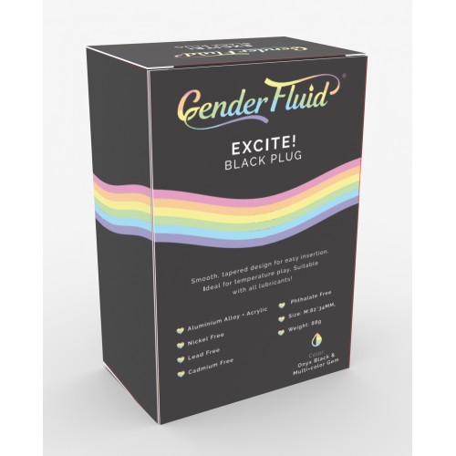 Gender Fluid Excite! Plug - Black