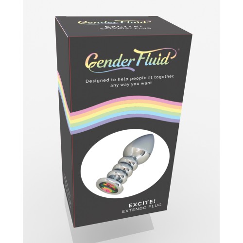 Plug Extendo Excite! Gender Fluid Plata