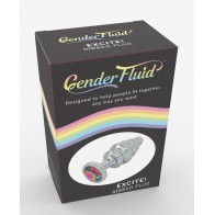 Gender Fluid Excite! Ribbed Plug Silver