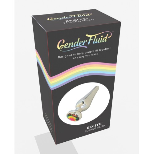 Gender Fluid Excite Flared Plug Silver