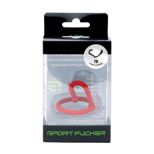 Sport Fucker Cum Stopper Rojo para Placer Mejorado