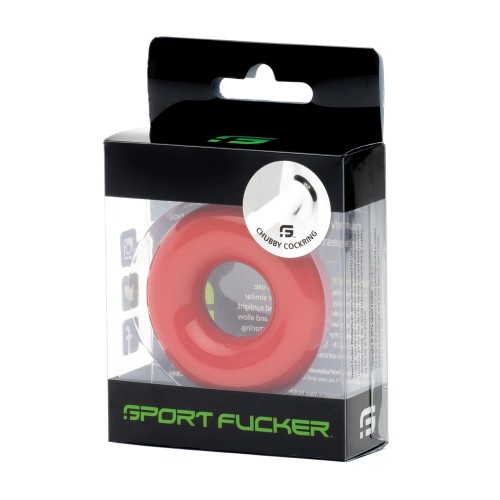 Sport Fucker Chubby Anillo para el Pene Rojo