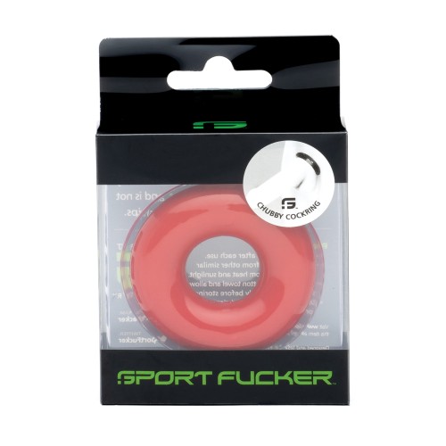 Sport Fucker Chubby Anillo para el Pene Rojo