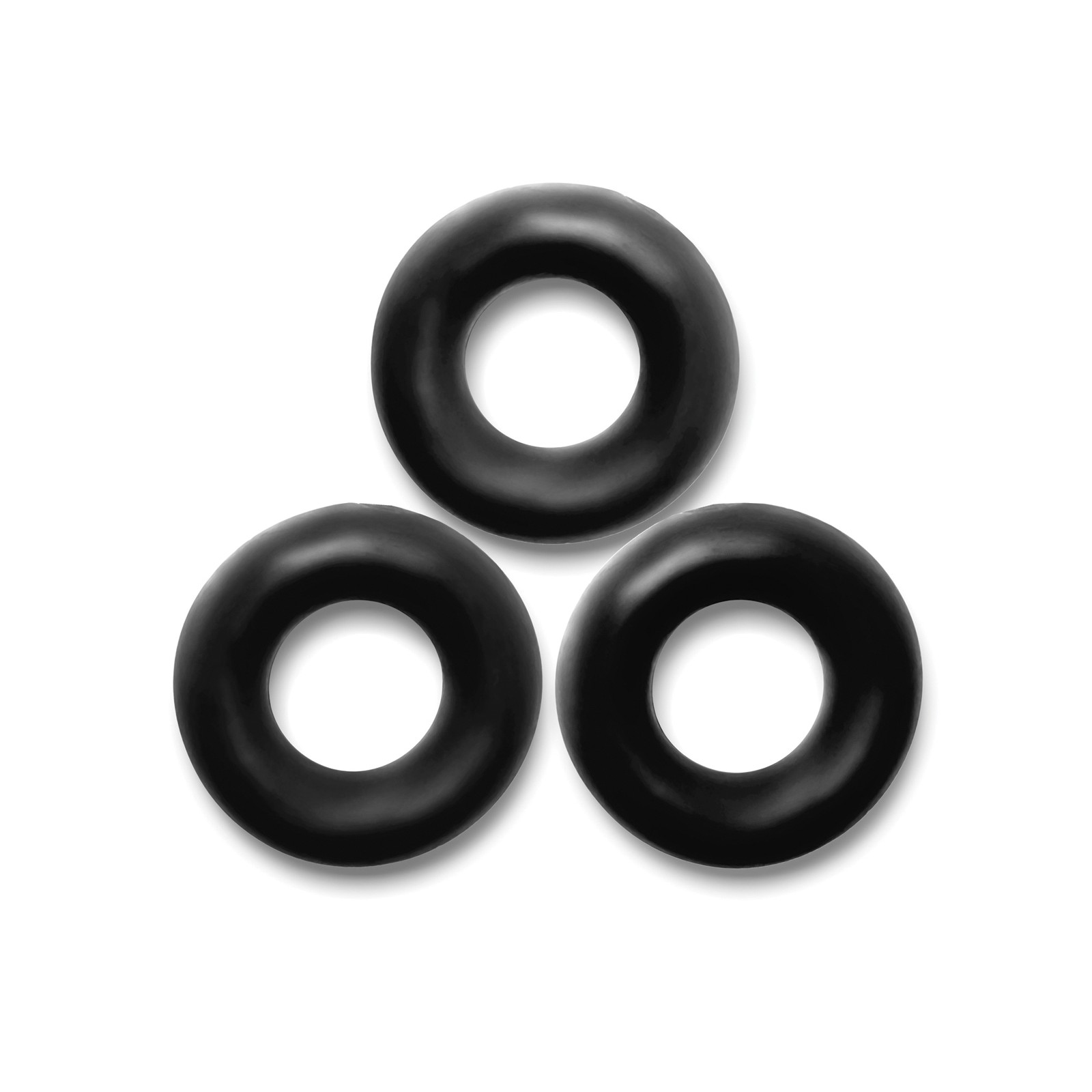 Pack de 3 Anillos de Pene Jumbo Oxballs Fat Willy - Negro