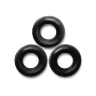 Pack de 3 Anillos de Pene Jumbo Oxballs Fat Willy - Negro