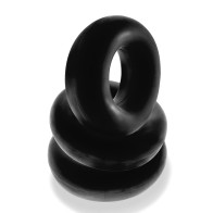 Oxballs Fat Willy Jumbo Cock Rings 3 Pack - Black