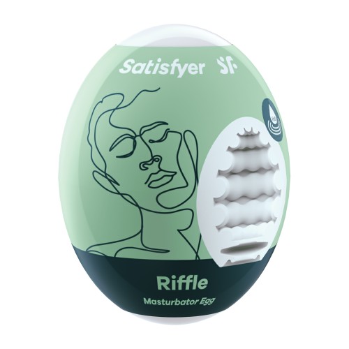 Satisfyer Masturbator Egg Riffle Light Green