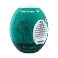 Huevo Masturbador Satisfyer Naughty - Verde Oscuro