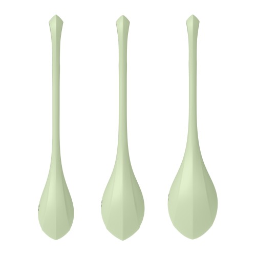 Satisfyer Yoni Power 2 Balls Training Set Light Green