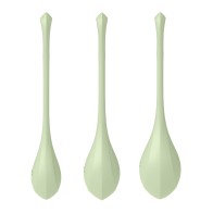 Satisfyer Yoni Power 2 Balls Training Set Light Green