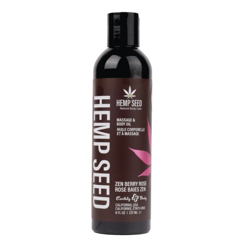 Aceite de Masaje y Corporal Earthly Body Zen Berry Rose 8 oz