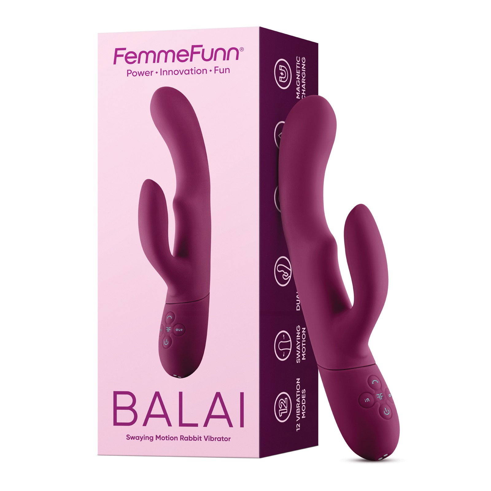 Conejito Femme Funn Balai con Movimiento oscilante para Placer Supremo