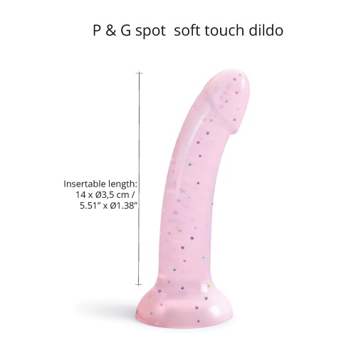 Love to Love Curved Suction Cup Dildolls Starlight Pink