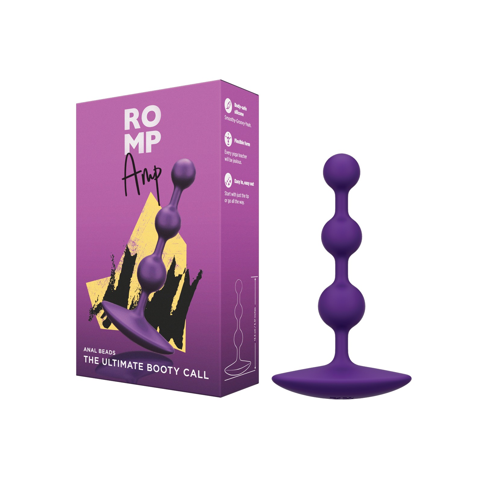 Bolas Anales Flexibles Romp Amp - Violeta