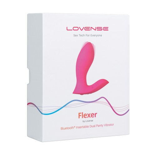 Lovense Flexer Dual Panty Vibrator Pink