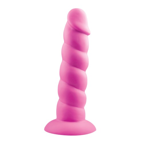 Dildo Rosa Rock Candy Suga Daddy 7" - Placer Absoluto