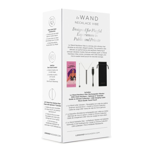 Le Wand Vibrating Necklace for Discreet Pleasure