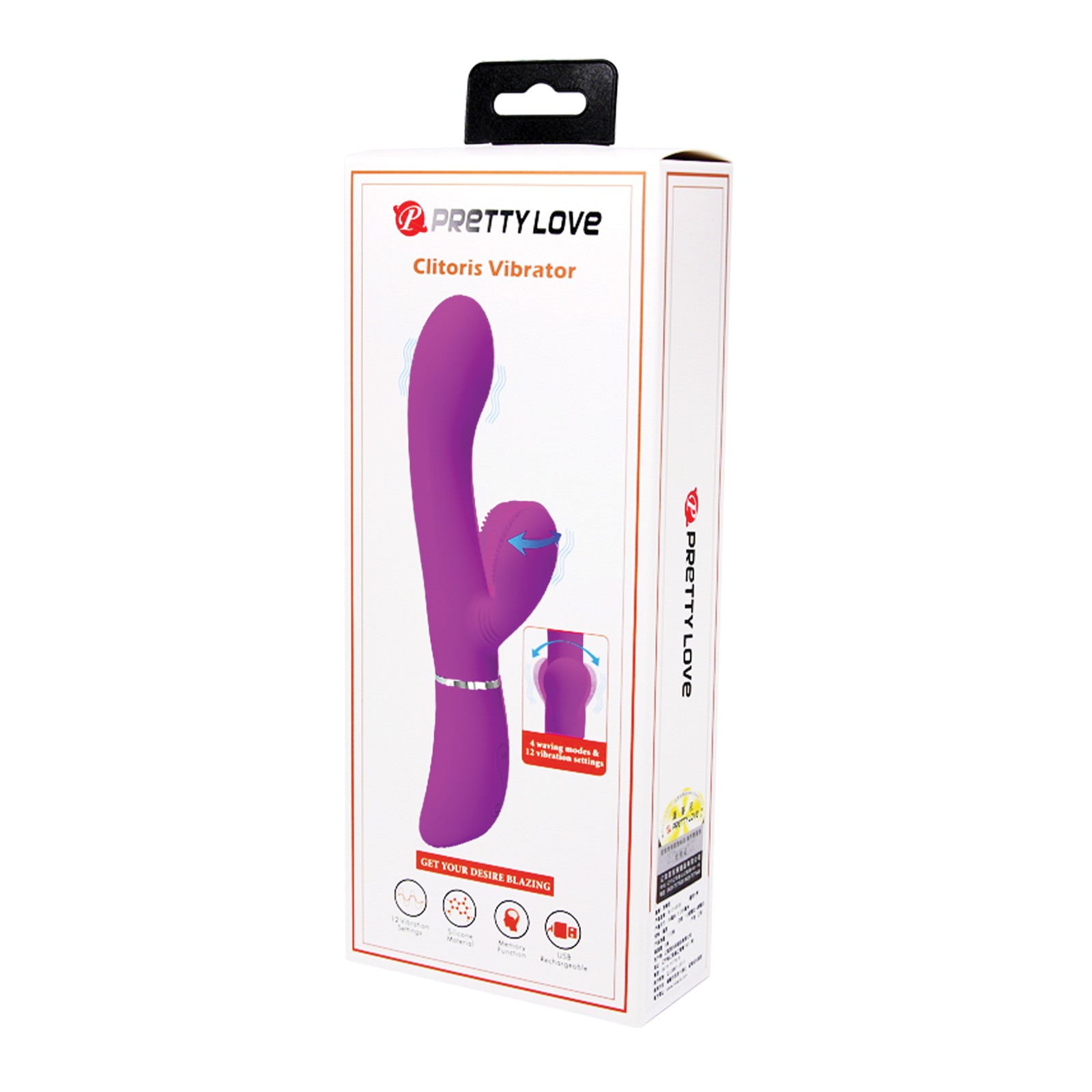 Pretty Love Fuchsia Moving Rabbit Vibrator