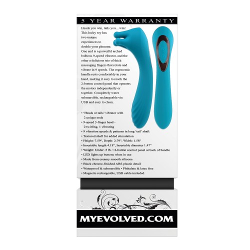 Evolved Heads or Tails Dual Action Vibrator