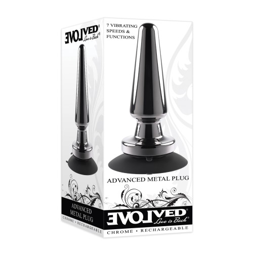 Evolved Advanced Vibrating Metal Plug - Black