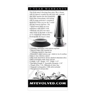 Evolved Advanced Vibrating Metal Plug - Black