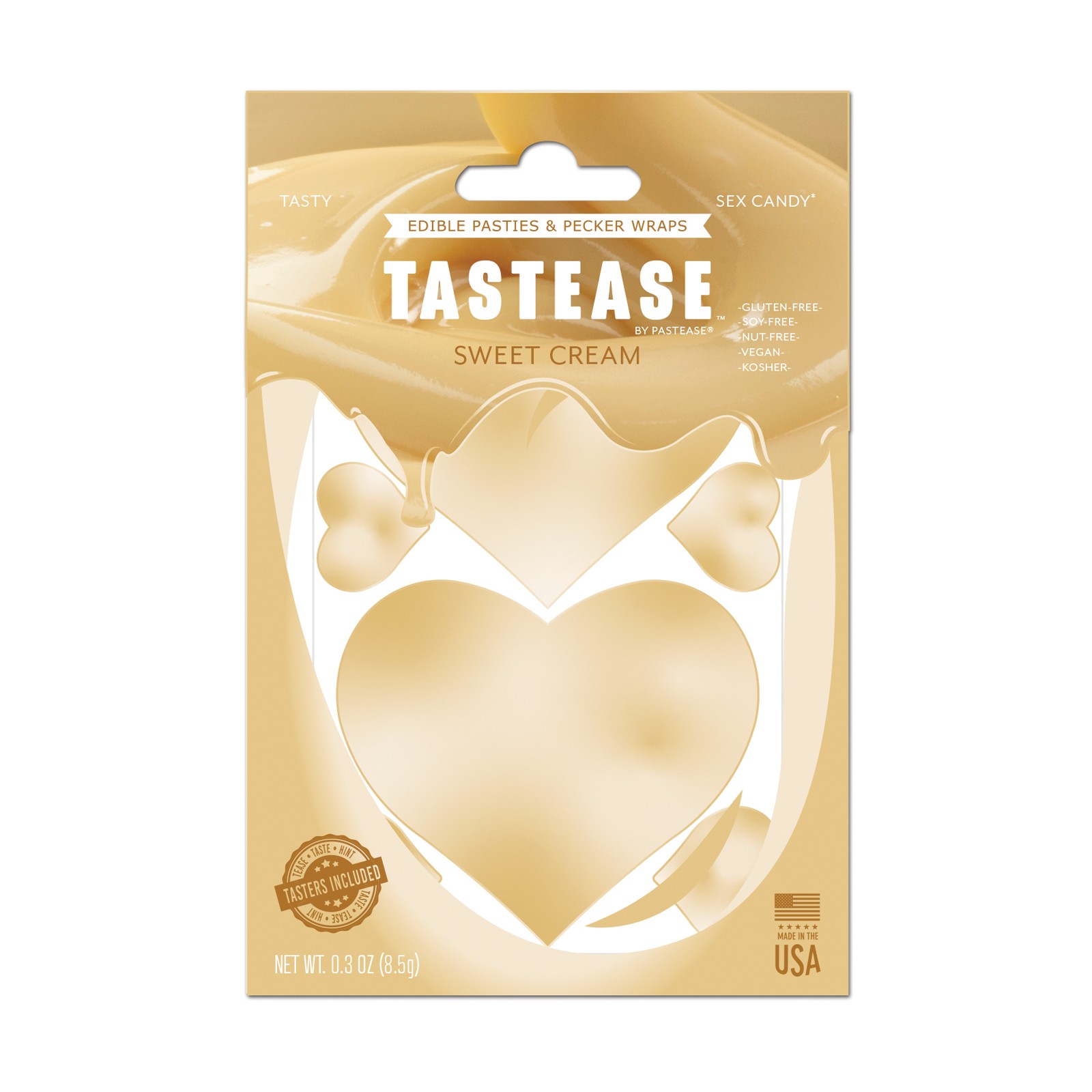 Pastease Tastease Edible Pasties & Pecker Wraps - Sweet Cream