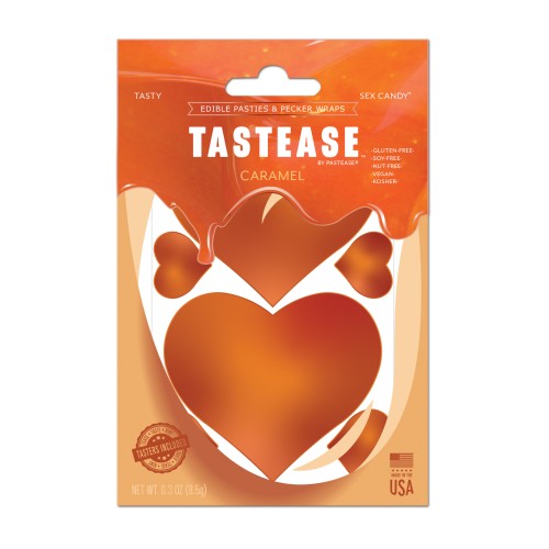 Tastease Edible Pasties Pecker Wraps Caramel OS