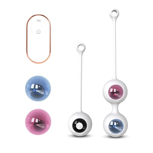 Juego de Bolas Ben Wa Control Remoto Kegel Blanco