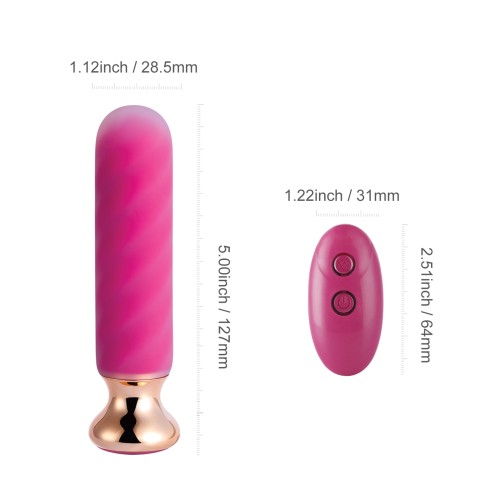 Rose Twister Remote Vibrating Anal Plug