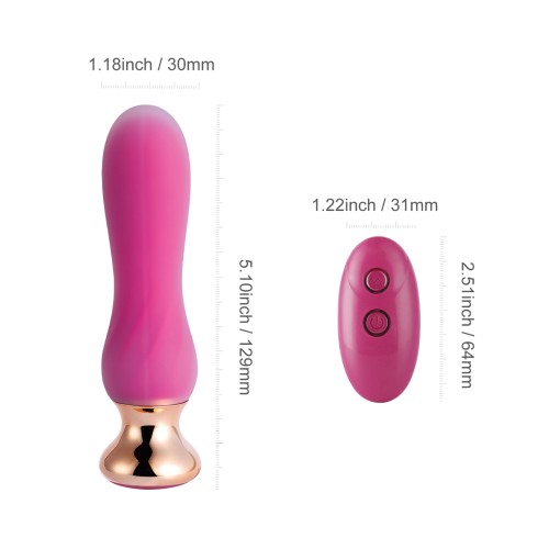 Plug Anal Vibrante Curvado Remoto Pink Holic