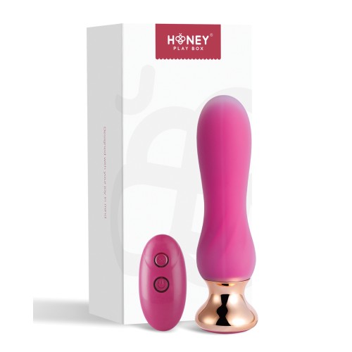 Plug Anal Vibrante Curvado Remoto Pink Holic