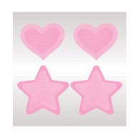 Peekaboos Corazones Estrellas Brillan Oscuridad Rosa - Añade Diversión