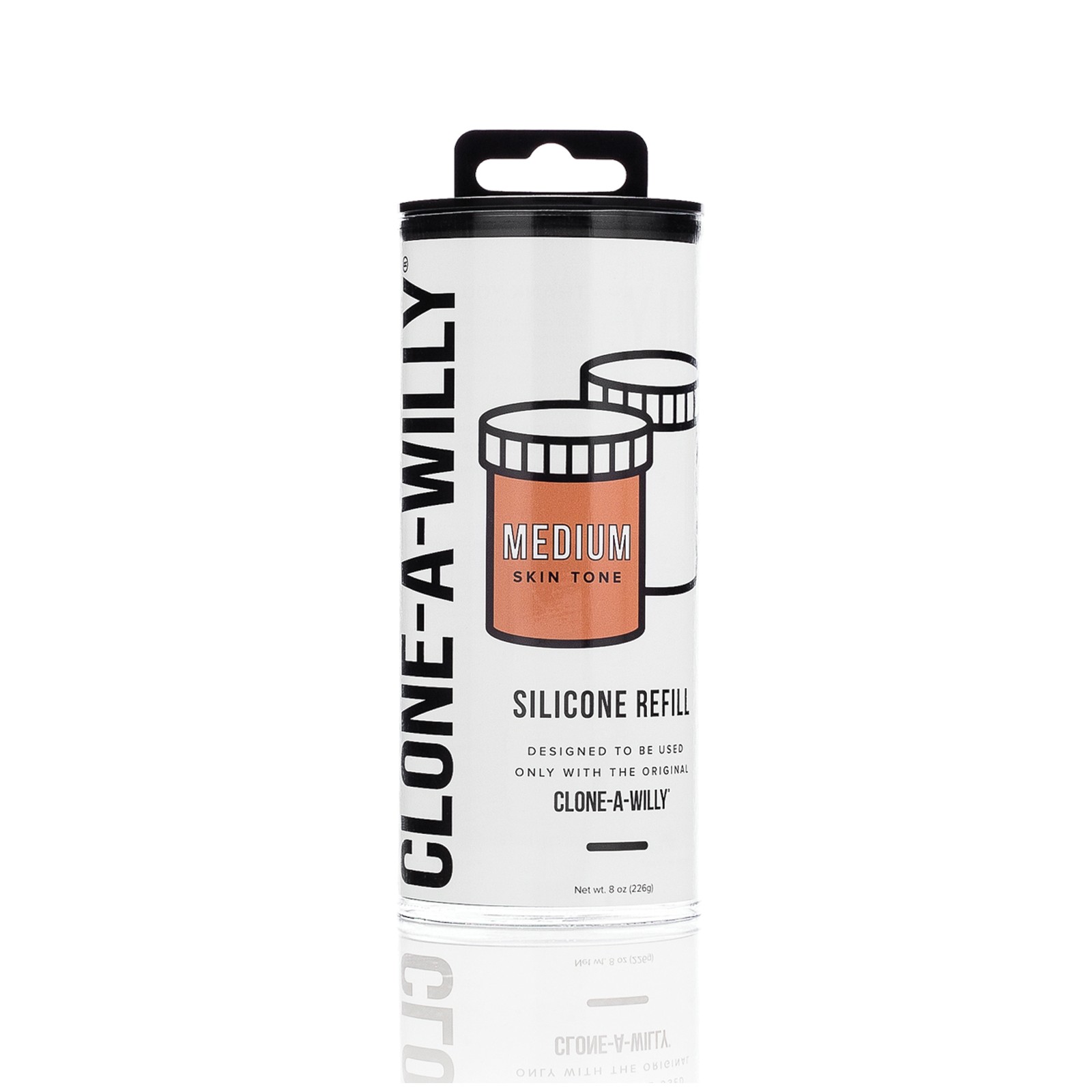 Clone-A-Willy Silicone Refill in Medium Tone