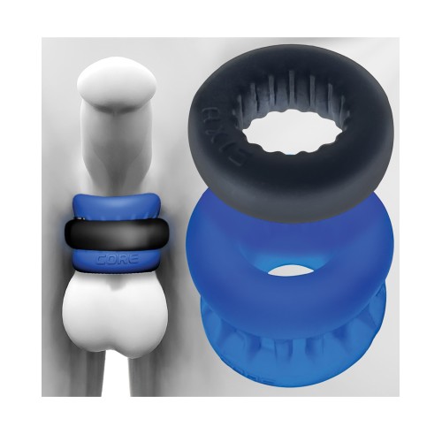 Oxballs UltraCore Ball Stretcher with Axis Ring - Blue Ice