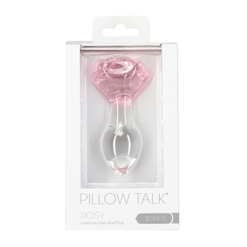 Juguete Anal de Vidrio Pillow Talk Rosy