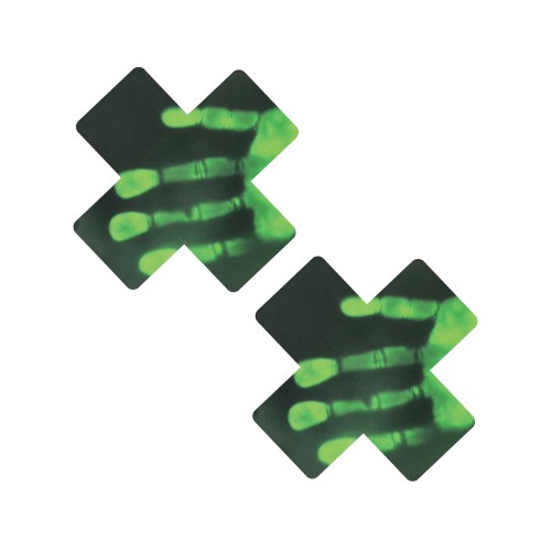 Neva Nude Temperature Reactive X Factor Pasties - Neon Green