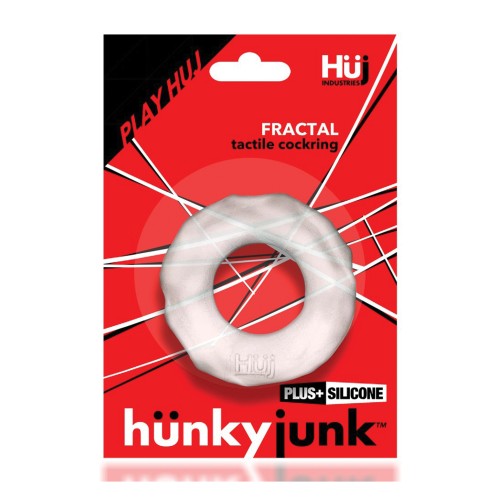 Hunky Junk Fractal Cockring - Clear for Performance