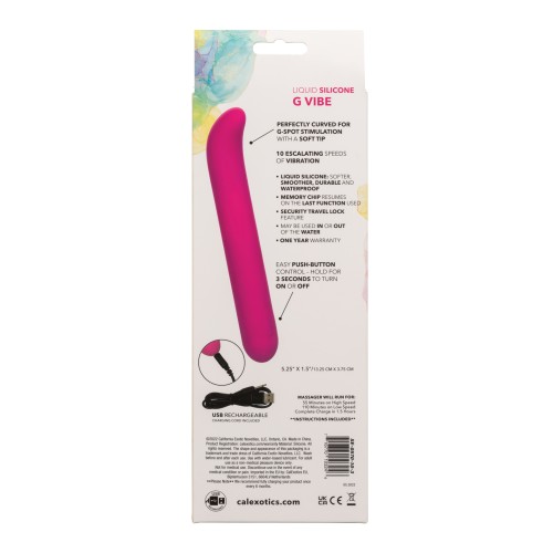 Vibrador Bliss de Silicona Líquida Rosa