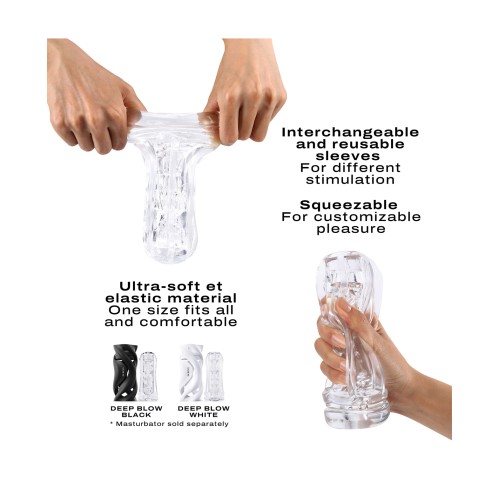 Dorcel Deep Blow Multi Sensation Sleeve Clear