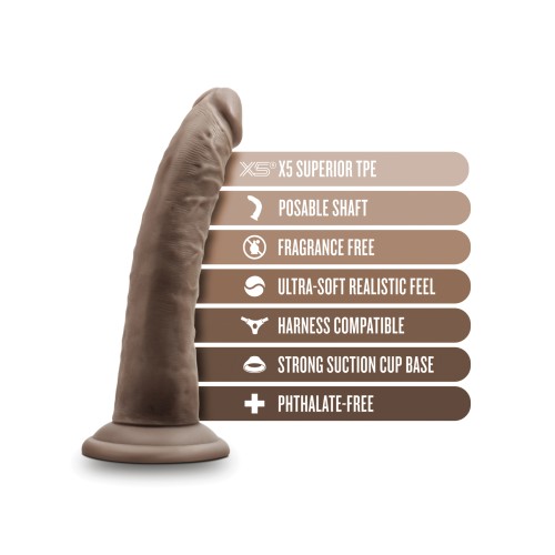 Dildo Poseable Dr Skin Plus 7 pulgadas Chocolate