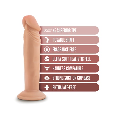 Blush Dr. Skin Plus 6 Inch Posable Dildo Vanilla