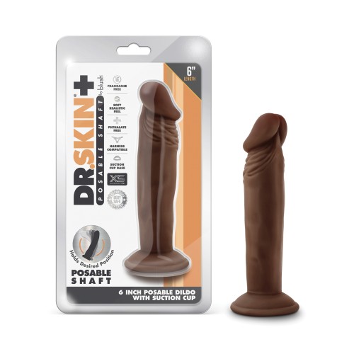 Dildo Posesión Dr. Skin Plus 6" Chocolate