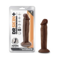 Blush Dr. Skin Plus 6" Posable Dildo Chocolate