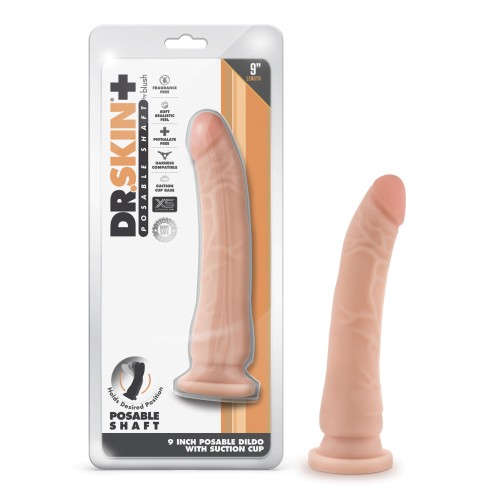 Dildo Posable Dr. Skin Plus 9" Vainilla