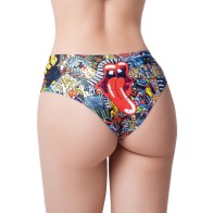 Mememe Panty Impresa Psychotropical - Vibrante y Cómodo