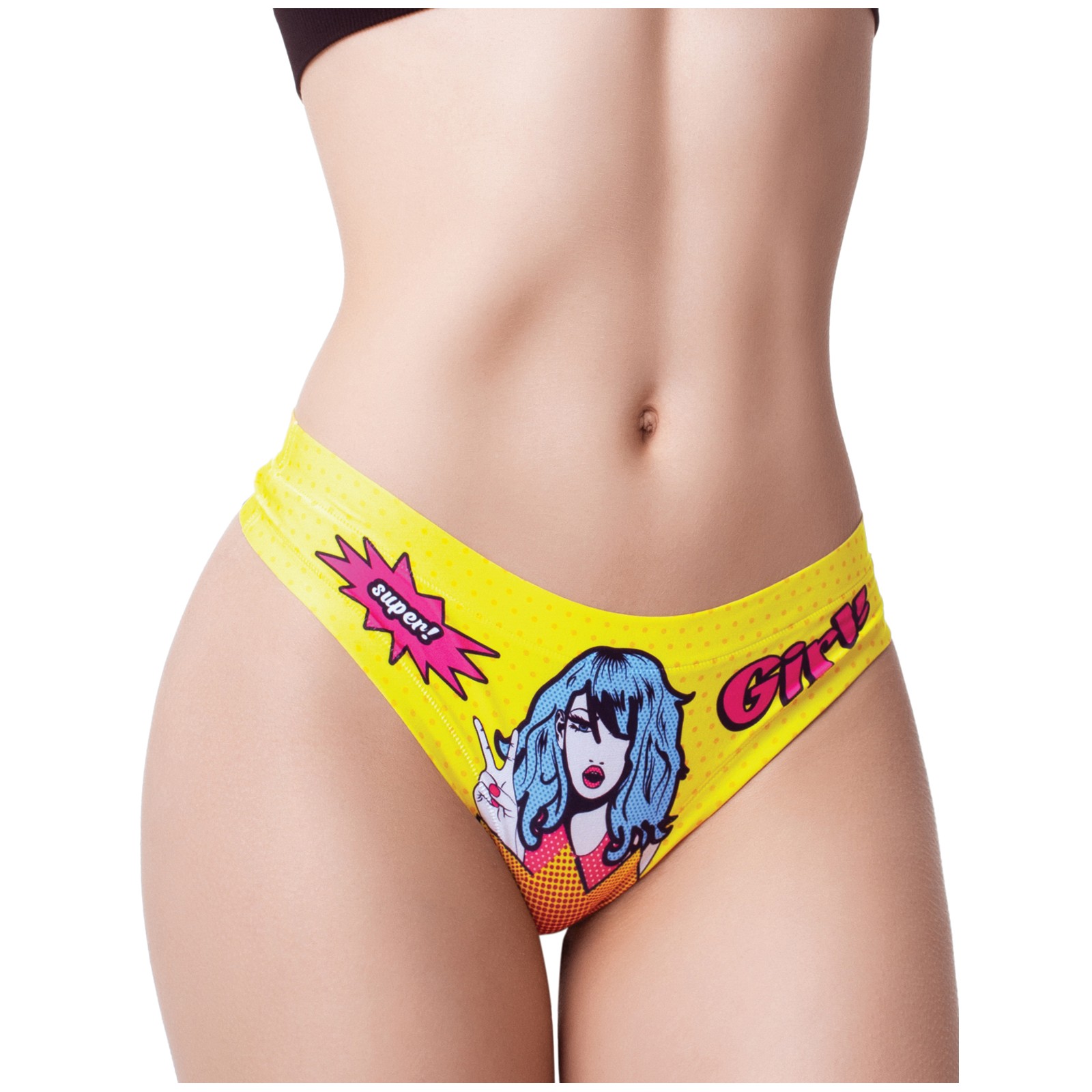 Mememe Comic Fans Printed Thong - XL